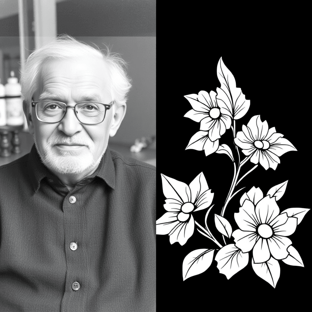 before and after grandparent photo